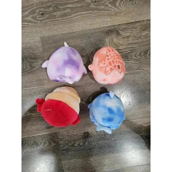 Squishmallow 5" minis set of 4 under the sea edition #9 - Picture 2 of 2